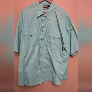 Panhandle Slim Light Blue Casual Button Down Shirt